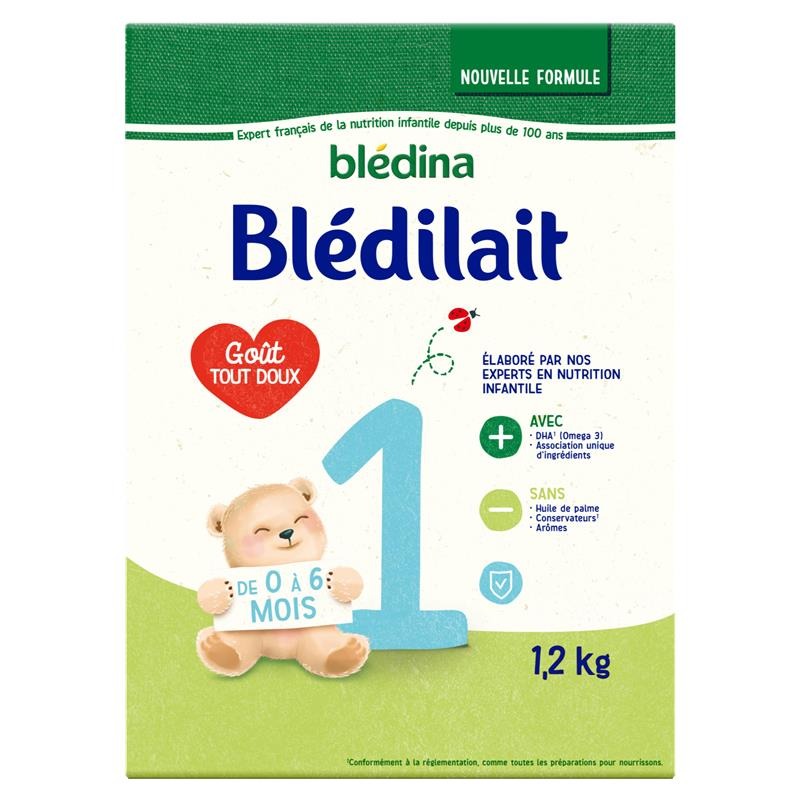 Bledilait 1er age 0-6mois 1,2 kg Bledina : photo du produit rappelé le 05/02/2026