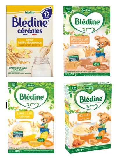 Bledine céréales saveur vanille gourmande (dès 12 mois) - bledine Bledina : photo du produit rappelé le 15/09/2025