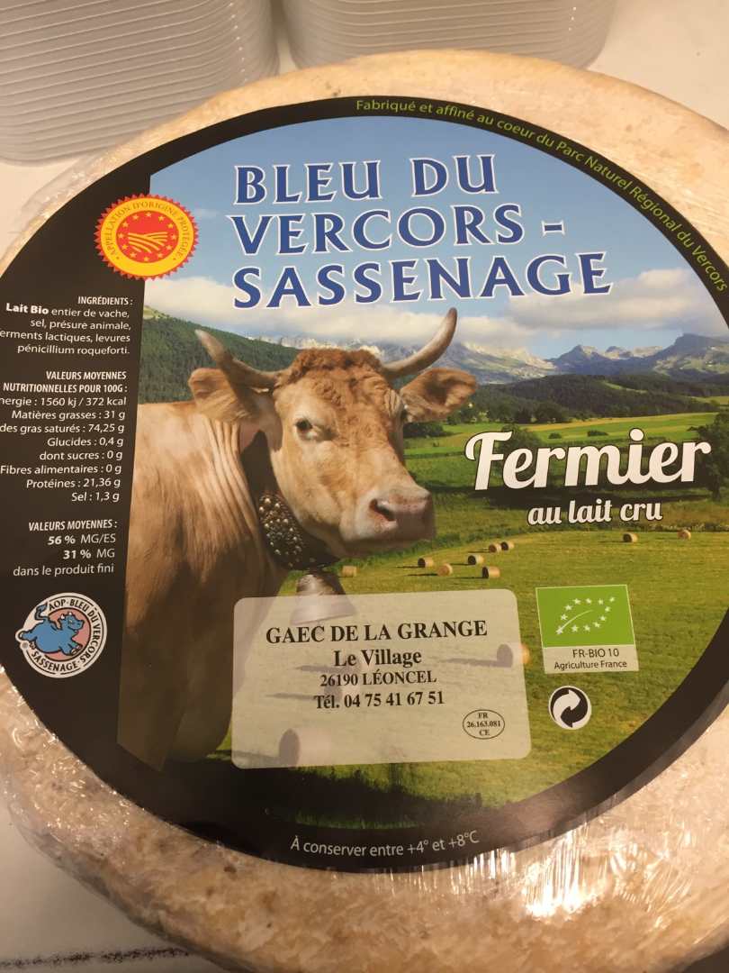 Bleu du vercors sassenage : photo du produit rappelé le 17/12/2021