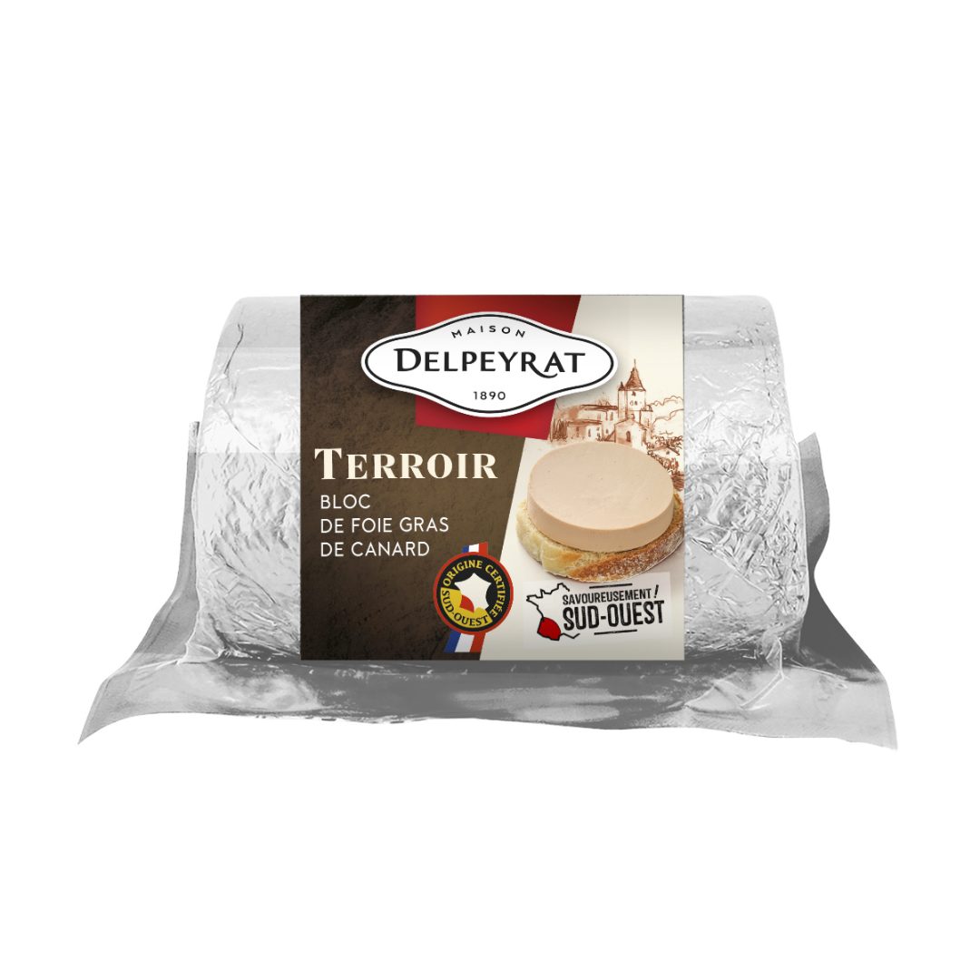 Bloc de foie gras de canard du sud ouest 540g Delpeyrat : photo du produit rappelé le 13/12/2024