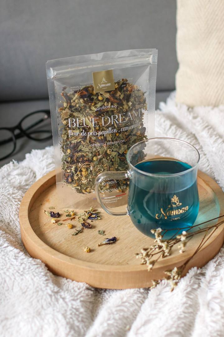 Blue dream - infusion sommeil - camomille / fleur de pois papillon Namsaa : photo du produit rappelé le 21/08/2024