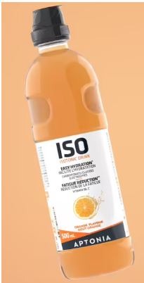 Boisson isotonique prête à boire iso orange 500ml Aptonia : photo du produit rappelé le 07/10/2022