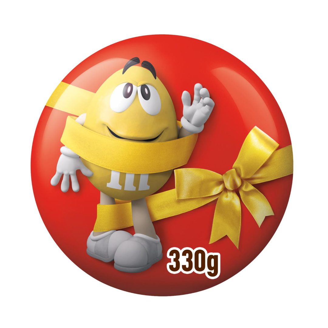 Boite métallique m&ms cacahuète 330grs noël : photo du produit rappelé le 05/12/2024