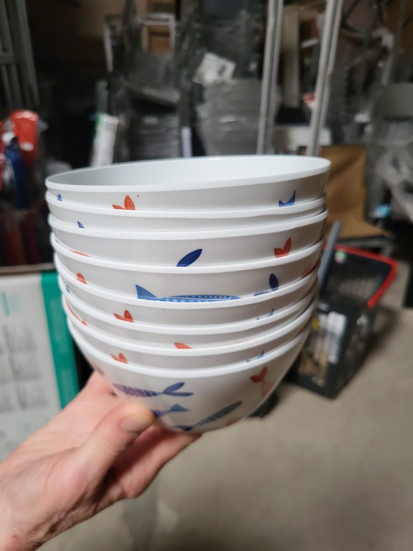 Bol poisson en melamine 15x8cm, code 88433774774150 La Mediterranea : photo du produit rappelé le 21/07/2025