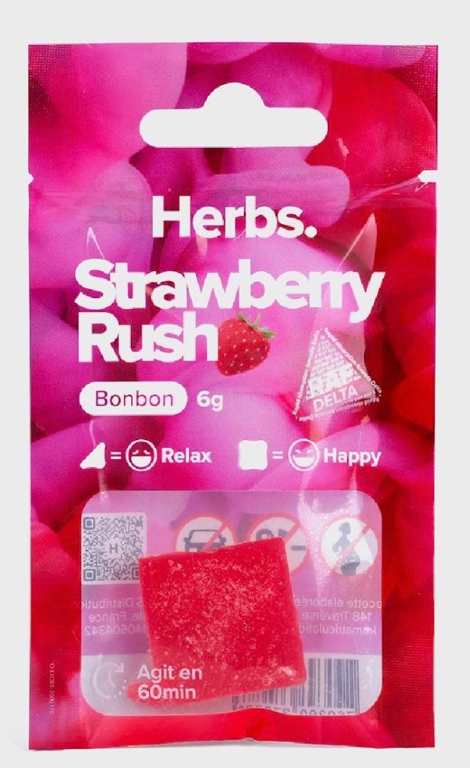 Bonbon/gummies à base de CBD Herbs : photo du produit rappelé le 22/02/2024