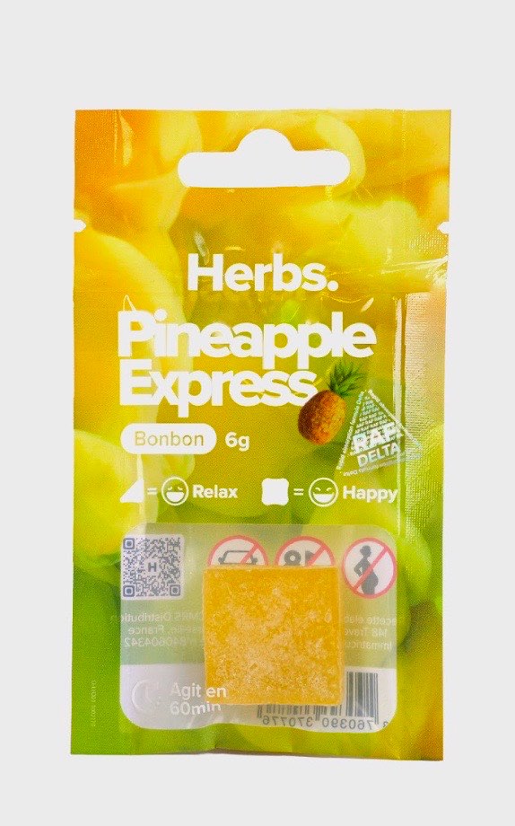 Bonbon/gummies à base de CBD Herbs : photo du produit rappelé le 22/02/2024
