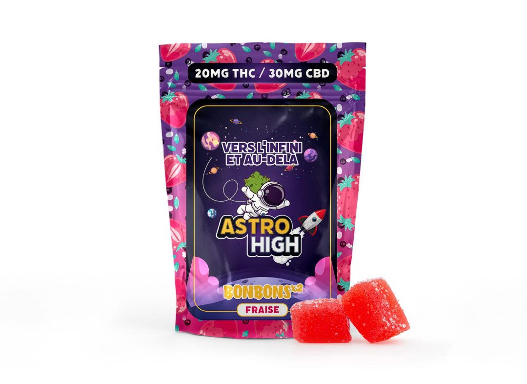 Bonbons astro high CBD : photo du produit rappelé le 08/08/2024