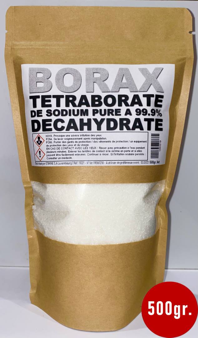 Borax decahydraté | tetraborate de sodium : photo du produit rappelé le 26/05/2021