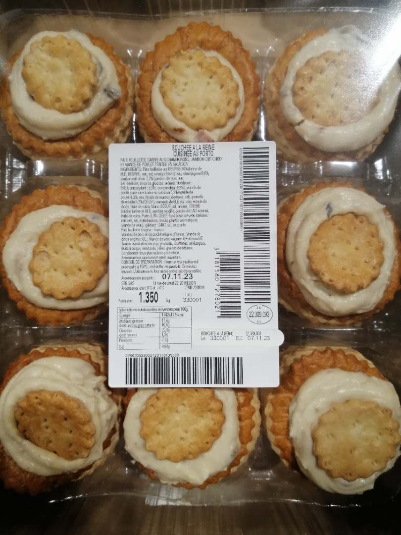 Bouchée à la reine : photo du produit rappelé le 02/11/2023