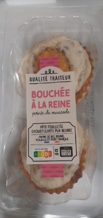 Bouchee a la reine 300g x2 Qualite Traiteur : photo du produit rappelé le 25/09/2026