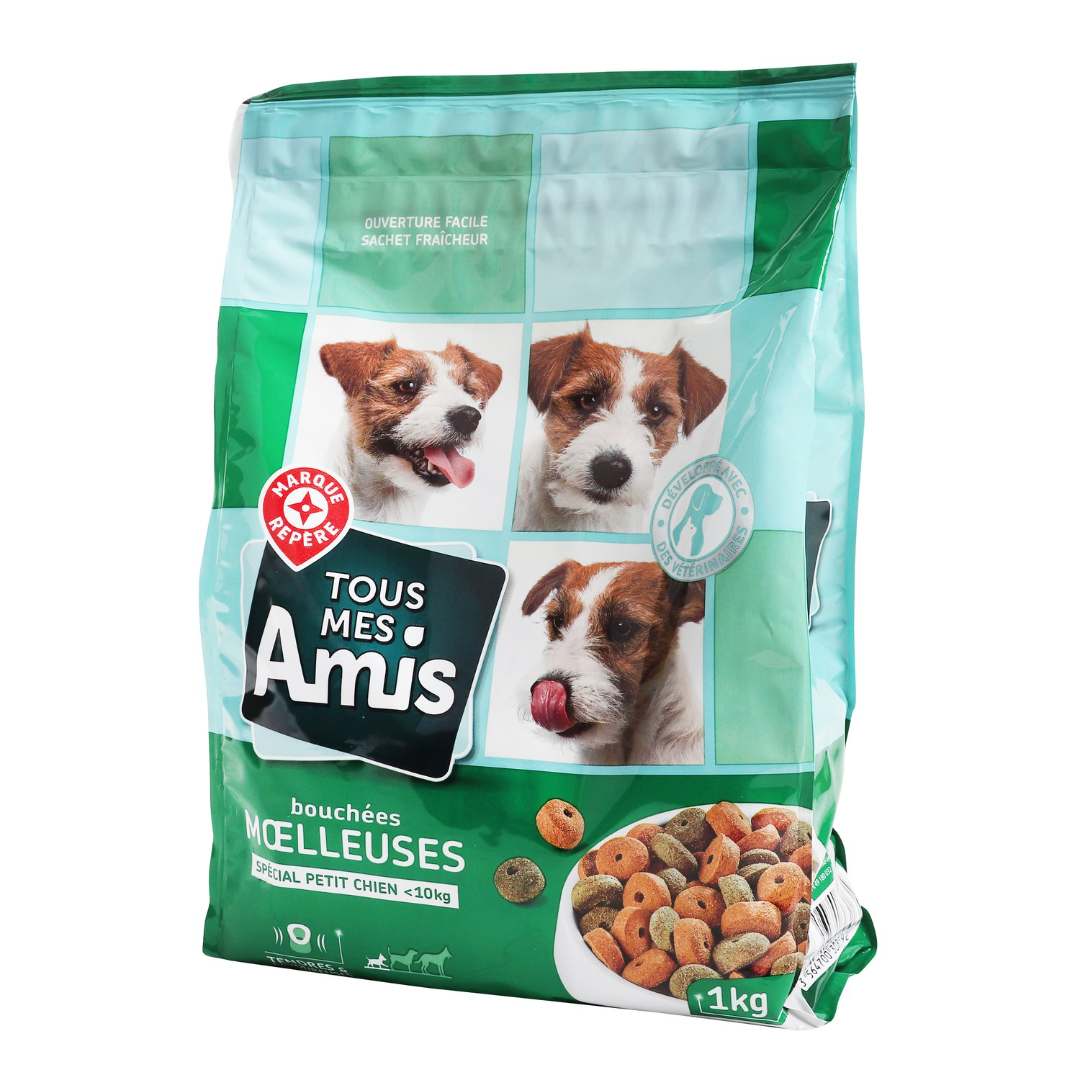 Bouchees moelleuses special petits chiens Tous Mes Amis : photo du produit rappelé le 24/12/2024