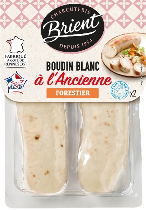 Boudin blanc à l'ancienne forestier Brient : photo du produit rappelé le 16/01/2026