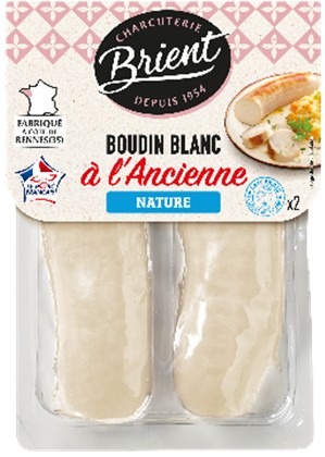 Boudin blanc nature Brient : photo du produit rappelé le 16/01/2026