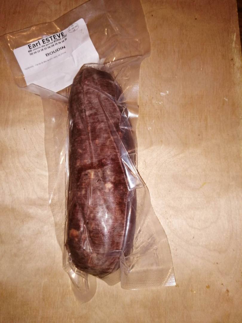 Boudin Earl Esteve : photo du produit rappelé le 22/04/2022