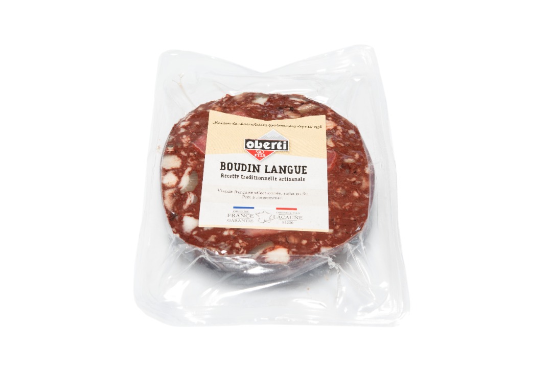 Boudin langue portion Salaisons Oberti : photo du produit rappelé le 31/07/2026