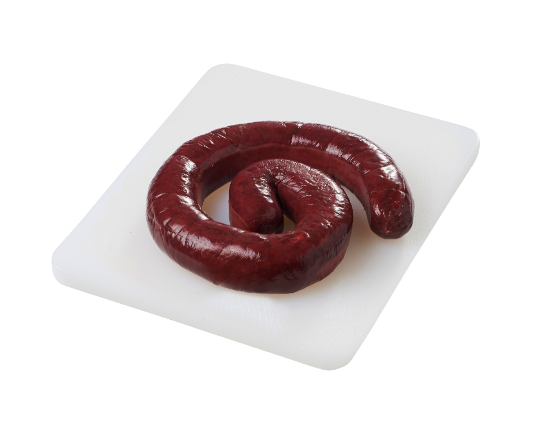 Boudin noir aux oignons vendu au rayon charcuterie coupe du magasin : photo du produit rappelé le 19/06/2024