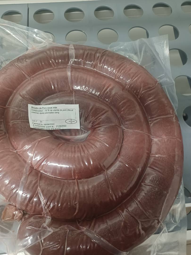 Boudin noir Berge : photo du produit rappelé le 10/06/2022