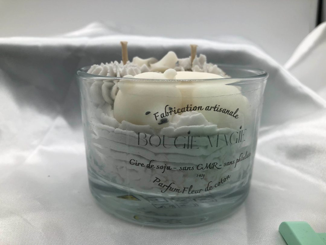 Bougie fleur de coton 150g : photo du produit rappelé le 04/11/2024
