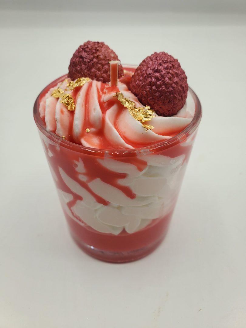 Bougie guimauve litchi rose Bien-Être Natur'elles de Flavine : photo du produit rappelé le 30/01/2025