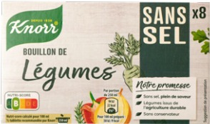 Bouillon cubes Knorr : photo du produit rappelé le 14/02/2022