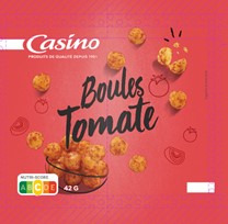 Boules tomate, 42g, Casino : photo du produit rappelé le 09/11/2023