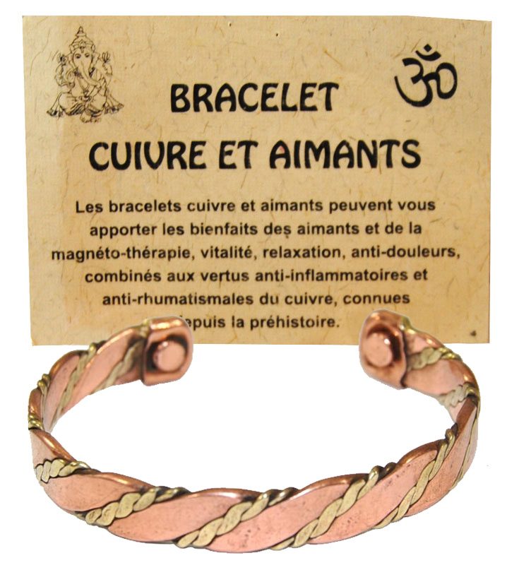 Bracelet plat cuivre torsadé référence j189 : photo du produit rappelé le 19/12/2025