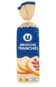 Brioche tranchée u sachet 700g : photo du produit rappelé le 27/11/2023