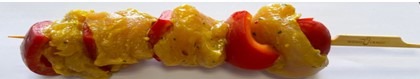 Brochette de poulet au curry Leguelier : photo du produit rappelé le 21/05/2024