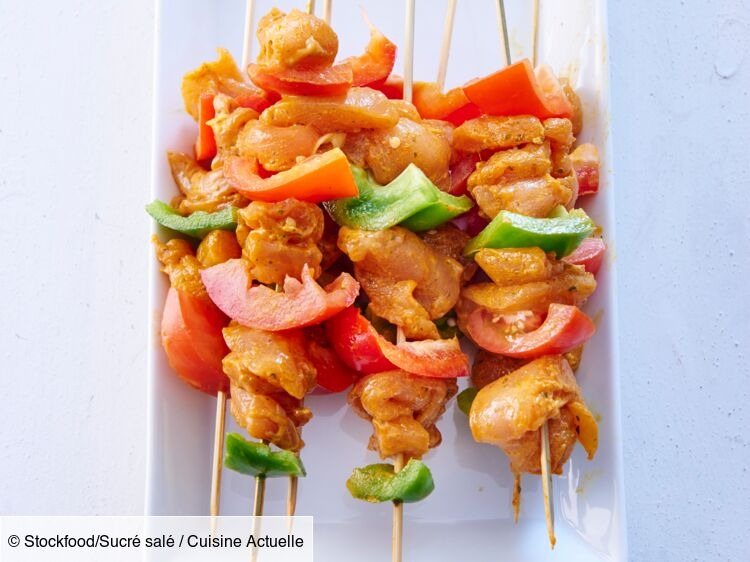 Brochette de poulet marinée barbecue : photo du produit rappelé le 09/08/2022