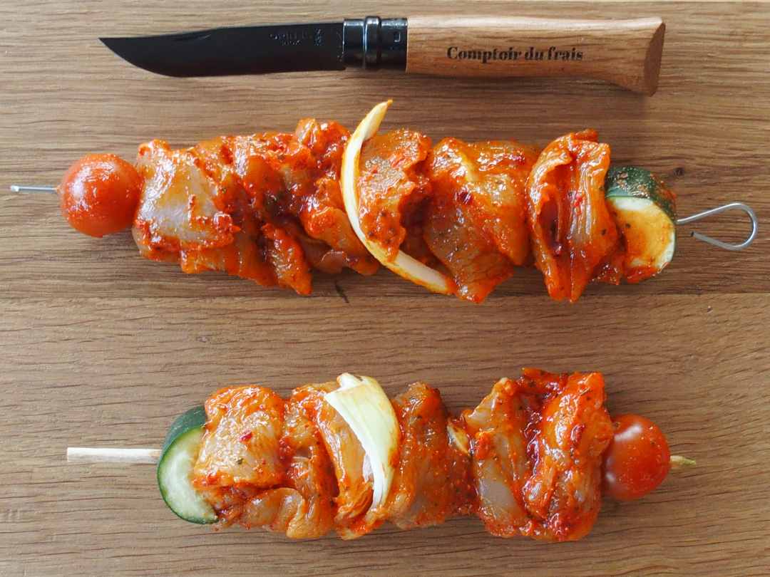 Brochettes de dinde filet basquaise M.A Brochette : photo du produit rappelé le 30/06/2025