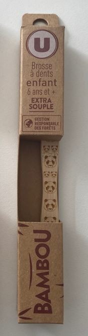 Brosse à dents bambou enfant U : photo du produit rappelé le 23/11/2021