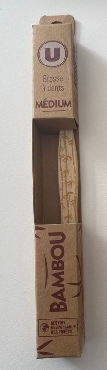 Brosse à dents bambou médium U : photo du produit rappelé le 23/11/2021