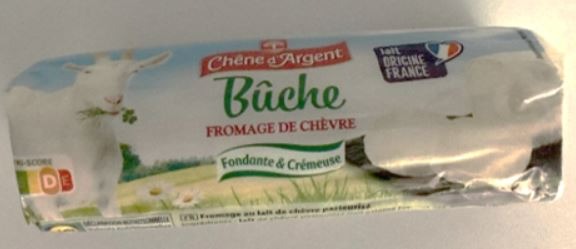 Bûche de chèvre – 180g Chêne d'Argent : photo du produit rappelé le 12/09/2022
