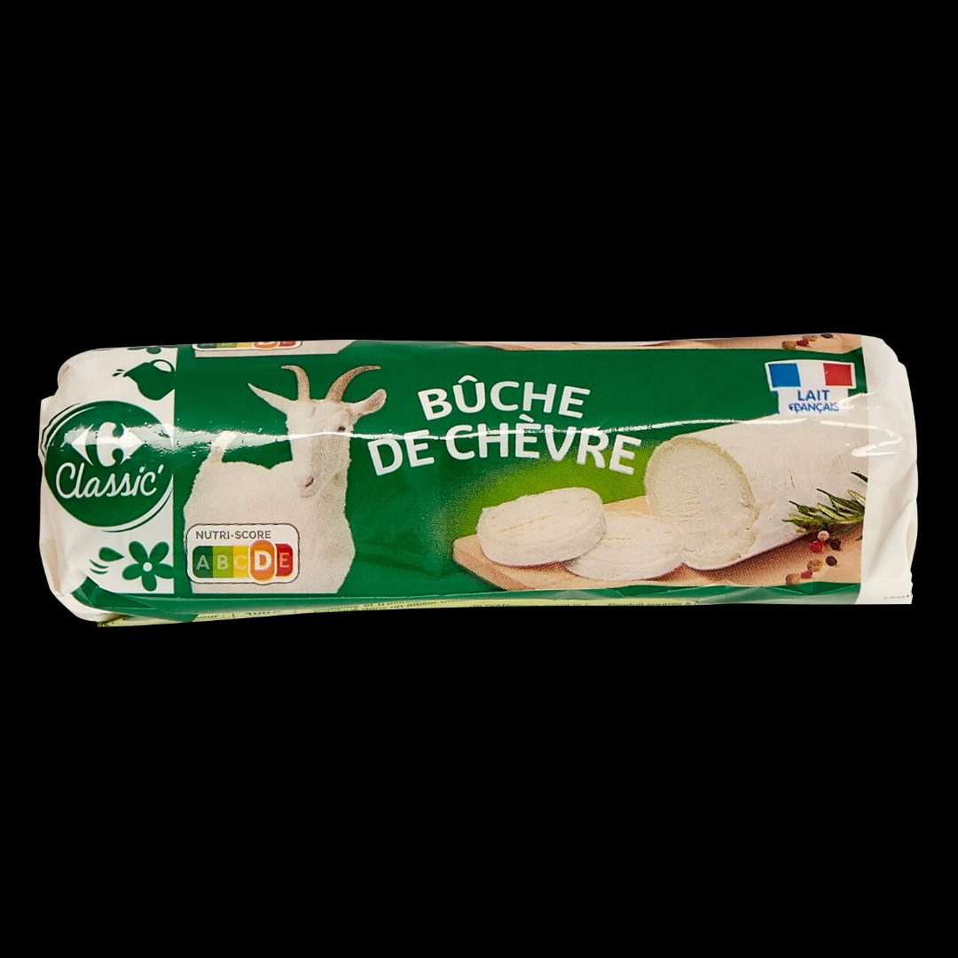 Bûche de chèvre Carrefour Classic : photo du produit rappelé le 12/08/2025