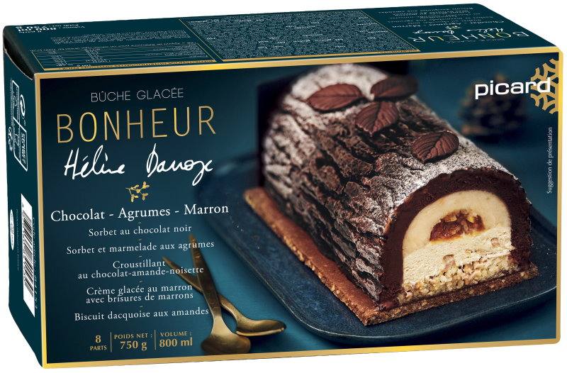 Bûche glacée bonheur Picard : photo du produit rappelé le 28/01/2022