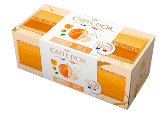 Bûche glacée Carte d'Or : photo du produit rappelé le 03/08/2021