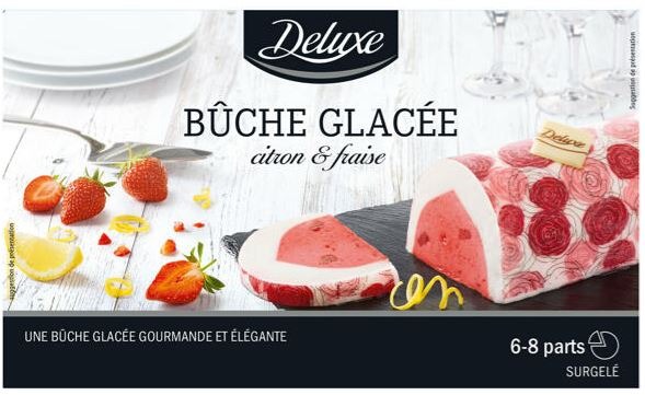 Bûche glacée citron-fraise Deluxe : photo du produit rappelé le 03/03/2022