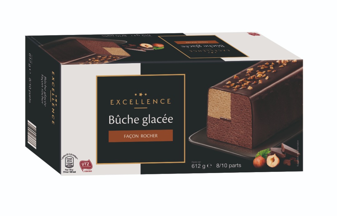 Buche glacee facon rocher Excellence : photo du produit rappelé le 24/01/2022