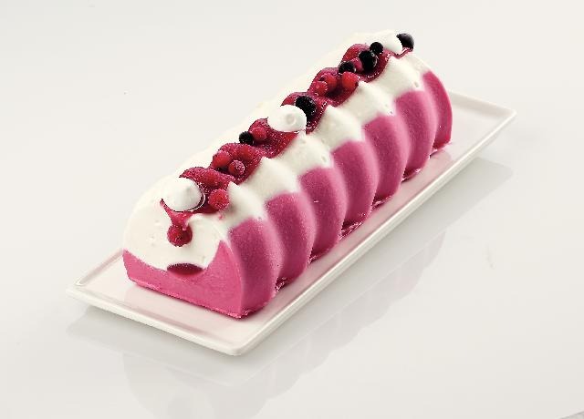 Bûche glacée panna cotta framboise La Balade Gourmande : photo du produit rappelé le 04/01/2022