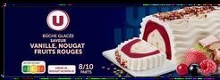 Bûche glacée vanille/nougat/ fruits rouges u Marque U : photo du produit rappelé le 14/01/2022