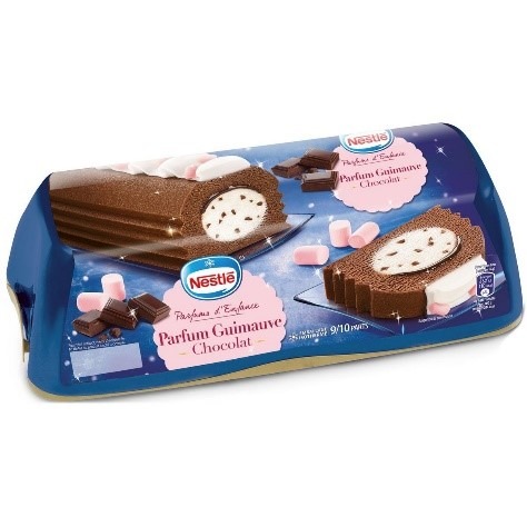 Buche parfum guimauve chocolat buche 3 chocolats buche norvegienne Nestlé : photo du produit rappelé le 14/01/2022