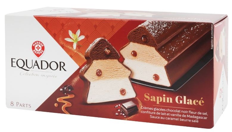 Buche sapin glacé 510,5 g Equador : photo du produit rappelé le 29/07/2021