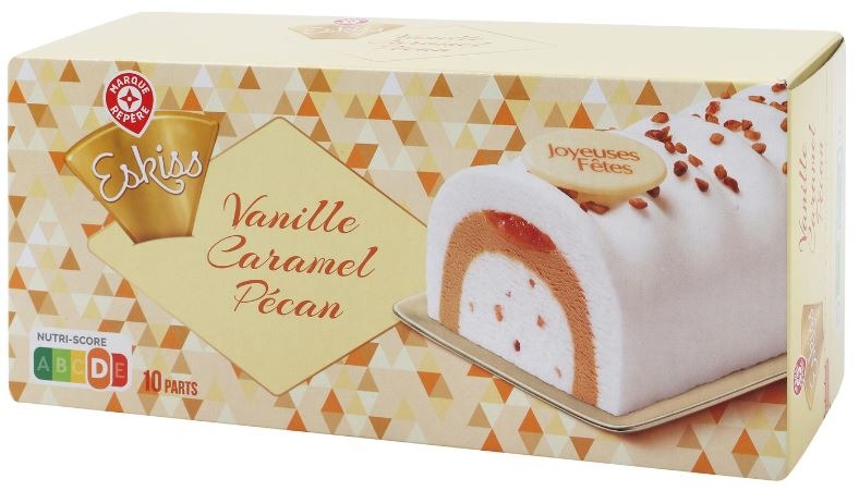 Buche vanille caramel pecan 534g Eskiss : photo du produit rappelé le 29/07/2021