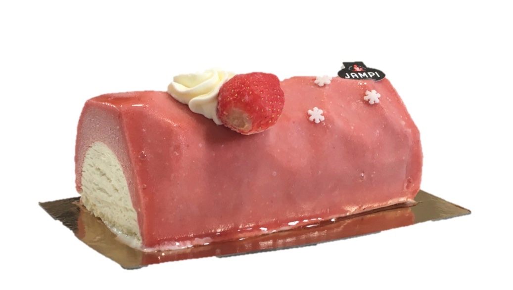 Bûche vanille fraise plougastel 700 ml Jampi : photo du produit rappelé le 27/01/2022