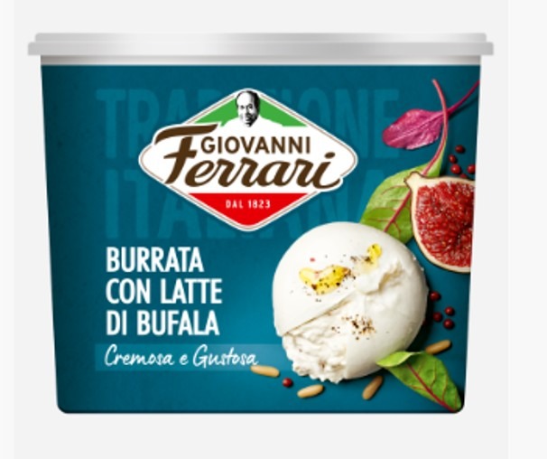Burrata con latte di bufala Giovanni Ferrari : photo du produit rappelé le 05/07/2022
