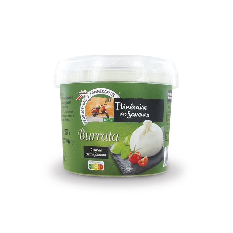 Burrata itineraire des saveurs 200g : photo du produit rappelé le 07/03/2022