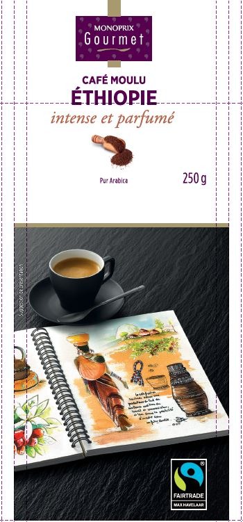 Café moulu ethiopie 250g Monoprix gourmet : photo du produit rappelé le 30/04/2026