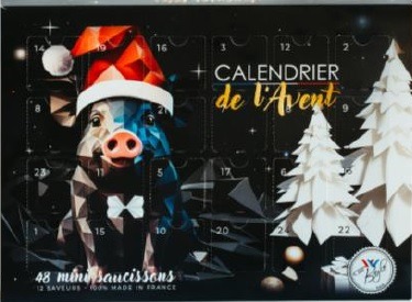 Calendrier de l avent saucisson L&O / Ici Present / Federation Francaise : photo du produit rappelé le 27/11/2024