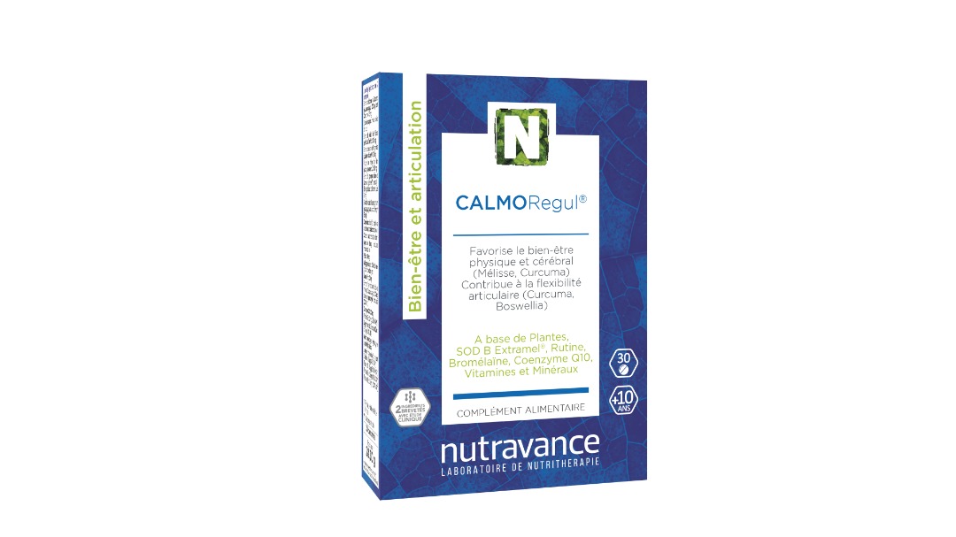 Calmoregul 30 comprimes Nutravance : photo du produit rappelé le 29/07/2021