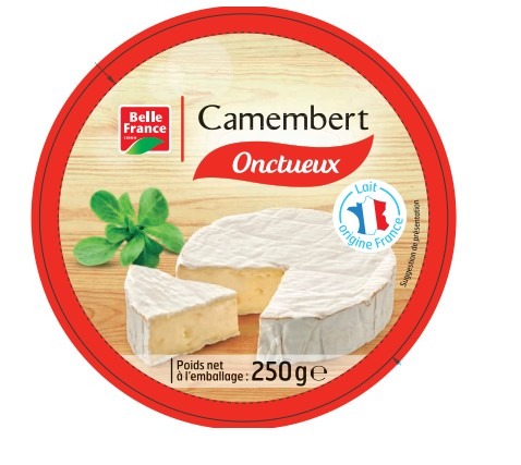 Camembert 250g Belle France : photo du produit rappelé le 12/08/2025